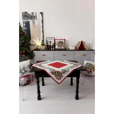 Скатерть новогодняя Прованс Рождественский костер 136х350 см Разноцветный Скатерть новогодняя Прованс Рождественский костер 136х350 см Разноцветный