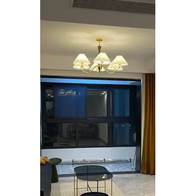 Світлодіодна люстра No Brand Пем 5031 Золотистий на 3 плафони Світлодіодна люстра No Brand Пем 5031 Золотистий на 3 плафони