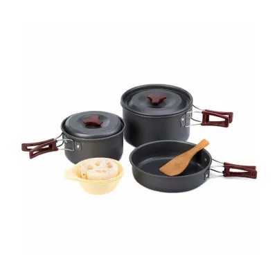 Набор посуды Naturehike 3-4 NH NH15T203-G 5 предметов Серый (2322679017)
