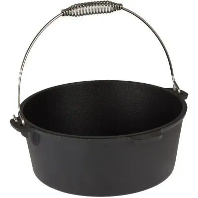 Чавунна каструля-гриль з кришкою BBQ Line 3,5 л Чорний (518833)