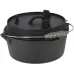 Чавунна каструля-гриль з кришкою BBQ Line 3,5 л Чорний (518833)