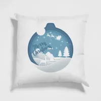 Подушка з новорічним принтом Кавун Merry Christmas 40x40 см Різнокольоровий Подушка з новорічним принтом Кавун Merry Christmas 40x40 см Різнокольоровий