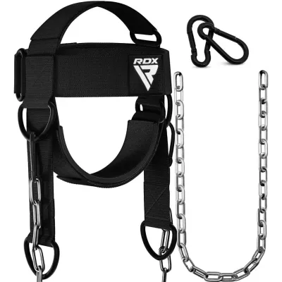 Тяга для шеи RDX H2 Neck Harness Black Plus