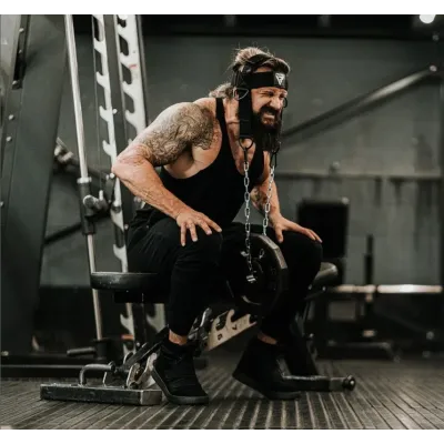 Тяга для шеи RDX H2 Neck Harness Black Plus