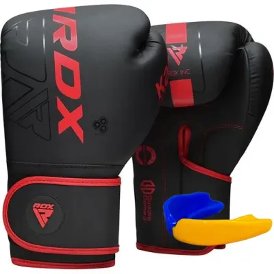 Боксерські рукавички RDX F6 Kara Matte 12 унцій Red (BGR-F6MR-12OZ)