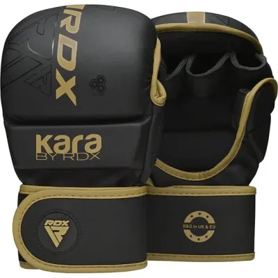 Перчатки для ММА RDX F6 Kara Matte Plus L/XL Golden (GSR-F6MGL-L/XL+)