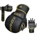 Перчатки для ММА RDX F6 Kara Matte Plus L/XL Golden (GSR-F6MGL-L/XL+)
