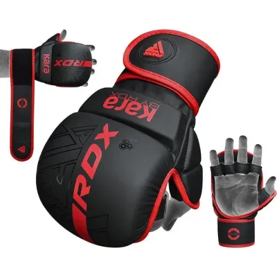 Перчатки ММА RDX F6 Kara Matte Plus S/M Red (GSR-F6MR-S/M+)