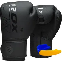 Боксерські рукавички RDX F6 Kara Matte 16 унцій Black (BGR-F6MB-16OZ)