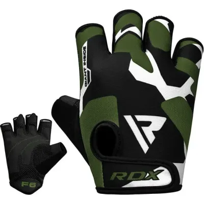 Перчатки для фитнеса RDX F6 Sumblimation Black Green S (WGS-F6GN-S)