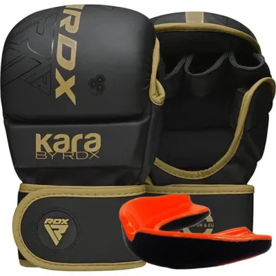 Перчатки для ММА RDX F6 Kara Matte Plus S/M Golden (GSR-F6MGL-S/M+) Перчатки для ММА RDX F6 Kara Matte Plus S/M Golden (GSR-F6MGL-S/M+)