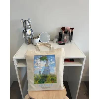 Екошопер BookOpt ВК4087 MONET 38x40 см Бежевий Екошопер BookOpt ВК4087 MONET 38x40 см Бежевий