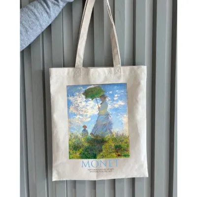 Екошопер BookOpt ВК4087 MONET 38x40 см Бежевий Екошопер BookOpt ВК4087 MONET 38x40 см Бежевий