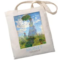 Екошопер BookOpt ВК4087 MONET 38x40 см Бежевий Екошопер BookOpt ВК4087 MONET 38x40 см Бежевий