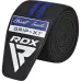 Бінти на коліна RDX Gym Knee Wrap R11 200 см 2 шт Black Blue (WAH-KR11BU) Бінти на коліна RDX Gym Knee Wrap R11 200 см 2 шт Black Blue (WAH-KR11BU)