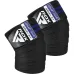 Бінти на коліна RDX Gym Knee Wrap R11 200 см 2 шт Black Blue (WAH-KR11BU)