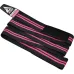 Бинты на колени RDX Gym Knee Wrap R11 200 см 2 шт Black Pink (WAH-KR11BP)