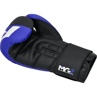 Боксерські рукавички RDX F4 Boxing Sparring Gloves Hook&Loop 10 унцій Blue Black (BGR-F4U-10OZ)