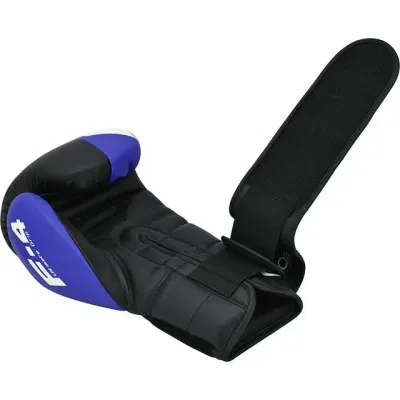 Боксерські рукавички RDX F4 Boxing Sparring Gloves Hook&Loop 10 унцій Blue Black (BGR-F4U-10OZ)