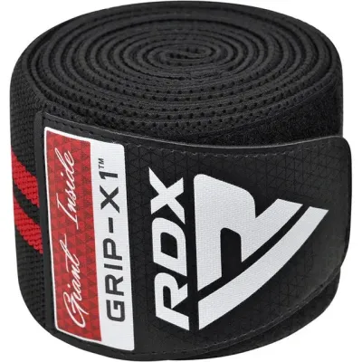 Бинты на колени RDX Gym Knee Wrap R11 200 см 2 шт Black Red (WAH-KR11BR)