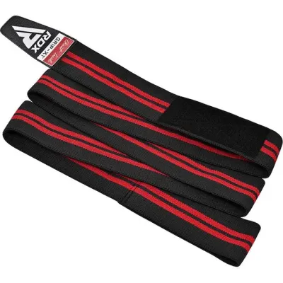 Бинты на колени RDX Gym Knee Wrap R11 200 см 2 шт Black Red (WAH-KR11BR)