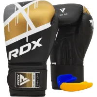 Боксерські рукавички RDX F7 Ego 12 унцій Black Golden (BGR-F7BGL-12oz) Боксерські рукавички RDX F7 Ego 12 унцій Black Golden (BGR-F7BGL-12oz)
