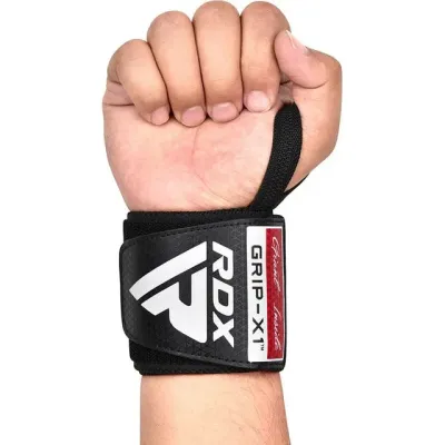 Бинти для зап'ястків RDX Gym Wrist Wrap R11 One Size 2 шт Black Red (WAH-WR11BR) Бинти для зап'ястків RDX Gym Wrist Wrap R11 One Size 2 шт Black Red (WAH-WR11BR)