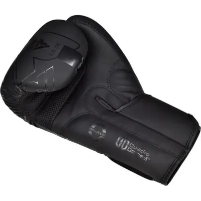 Боксерські рукавички RDX F6 Kara Matte 6 унцій Black (BGR-F6MB-6OZ)