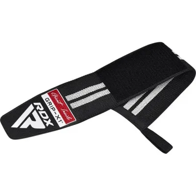 Бинти для зап'ястків RDX Gym Wrist Wrap R11 One Size 2 шт Black White (WAH-WR11BW) Бинти для зап'ястків RDX Gym Wrist Wrap R11 One Size 2 шт Black White (WAH-WR11BW)