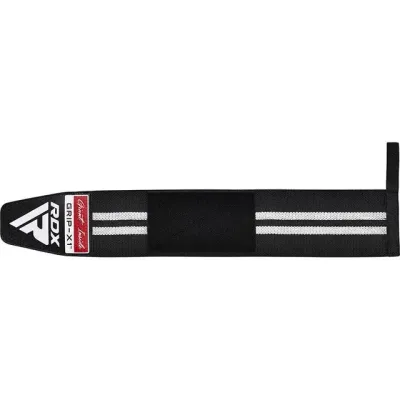 Бинти для зап'ястків RDX Gym Wrist Wrap R11 One Size 2 шт Black White (WAH-WR11BW) Бинти для зап'ястків RDX Gym Wrist Wrap R11 One Size 2 шт Black White (WAH-WR11BW)