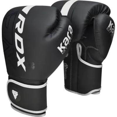 Боксерські рукавиці RDX F6 Kara Matte White 14 унцій Чорний (BGR-F6MW-14OZ) Боксерські рукавиці RDX F6 Kara Matte White 14 унцій Чорний (BGR-F6MW-14OZ)