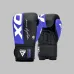 Боксерські рукавички RDX F4 Boxing Sparring Gloves Hook&Loop 16 унцій Blue Black (BGR-F4U-16OZ) Боксерські рукавички RDX F4 Boxing Sparring Gloves Hook&Loop 16 унцій Blue Black (BGR-F4U-16OZ)
