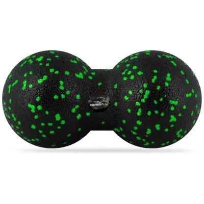 Масажний м'яч подвійний PowerPlay PP-4352 Epp foam peanut ball 8х16 см Чорно-зелений Масажний м'яч подвійний PowerPlay PP-4352 Epp foam peanut ball 8х16 см Чорно-зелений