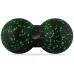Массажный мяч двойной PowerPlay PP-4352 Epp foam peanut ball 8х16 см Черно-зеленый