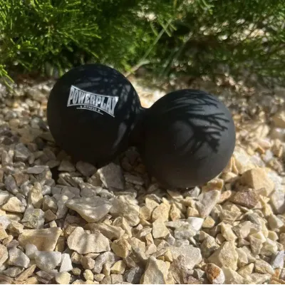 Масажний подвійний м'яч силіконовий PowerPlay PP-4355 Silicone Lacrosse Peanut Ball 6.3х12.6 см Чорний Масажний подвійний м'яч силіконовий PowerPlay PP-4355 Silicone Lacrosse Peanut Ball 6.3х12.6 см Чорний