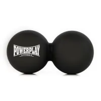 Масажний подвійний м'яч силіконовий PowerPlay PP-4355 Silicone Lacrosse Peanut Ball 6.3х12.6 см Чорний Масажний подвійний м'яч силіконовий PowerPlay PP-4355 Silicone Lacrosse Peanut Ball 6.3х12.6 см Чорний