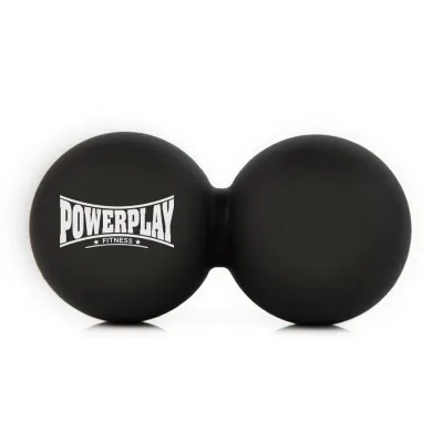 Масажний подвійний м'яч силіконовий PowerPlay PP-4355 Silicone Lacrosse Peanut Ball 6.3х12.6 см Чорний Масажний подвійний м'яч силіконовий PowerPlay PP-4355 Silicone Lacrosse Peanut Ball 6.3х12.6 см Чорний