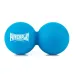 Массажный двойной мяч PowerPlay PP-4355 Silicone Lacrosse Peanut Ball 6.3х12.6 см Синий