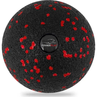 Масажний м'яч PowerPlay PP-4350 Epp Massage Ball 8 см Чорно-червоний Масажний м'яч PowerPlay PP-4350 Epp Massage Ball 8 см Чорно-червоний