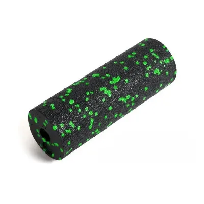 Массажный роллер гладкий PowerPlay PP-4346 Mini EPP Foam Roller 15x5,3 см Черно-зеленый