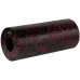 Масажний роллер гладкий PowerPlay PP-4348 2 in 1 EPP Foam Roller 33x14 см Чорно-червоний