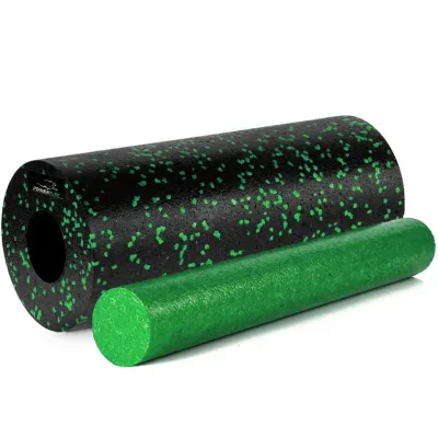 Масажний роллер гладкий PowerPlay PP-4348 2 in 1 EPP Foam Roller 33x14 см Чорно-зелений Масажний роллер гладкий PowerPlay PP-4348 2 in 1 EPP Foam Roller 33x14 см Чорно-зелений