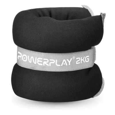 Обважнювачі-манжети для ніг та рук PowerPlay PP-4349 Ankle Wrist Weights 2 кг 2 шт Чорний Обважнювачі-манжети для ніг та рук PowerPlay PP-4349 Ankle Wrist Weights 2 кг 2 шт Чорний