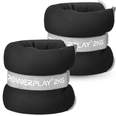 Обважнювачі-манжети для ніг та рук PowerPlay PP-4349 Ankle Wrist Weights 2 кг 2 шт Чорний Обважнювачі-манжети для ніг та рук PowerPlay PP-4349 Ankle Wrist Weights 2 кг 2 шт Чорний