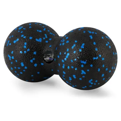 Масажний м'яч подвійний PowerPlay PP-4352 Epp foam peanut ball 8х16 см Чорно-синій Масажний м'яч подвійний PowerPlay PP-4352 Epp foam peanut ball 8х16 см Чорно-синій