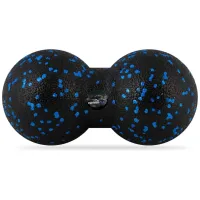 Массажный мяч двойной PowerPlay PP-4352 Epp foam peanut ball 8х16 см Черно-синий