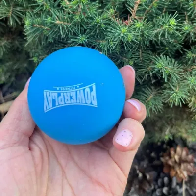 Массажный силиконовый мяч PowerPlay PP-4354 Silicone Lacrosse Ball 6,3 см Синий Массажный силиконовый мяч PowerPlay PP-4354 Silicone Lacrosse Ball 6,3 см Синий