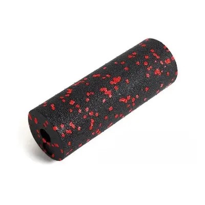 Массажный роллер гладкий PowerPlay PP-4346 Mini EPP Foam Roller 15x5,3 см Черно-красный