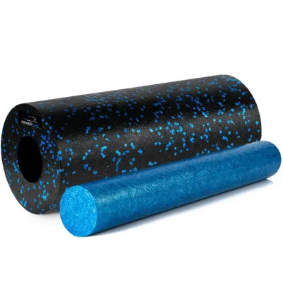 Масажний роллер гладкий PowerPlay PP-4348 2 in 1 EPP Foam Roller 33x14 см Чорно-синій Масажний роллер гладкий PowerPlay PP-4348 2 in 1 EPP Foam Roller 33x14 см Чорно-синій