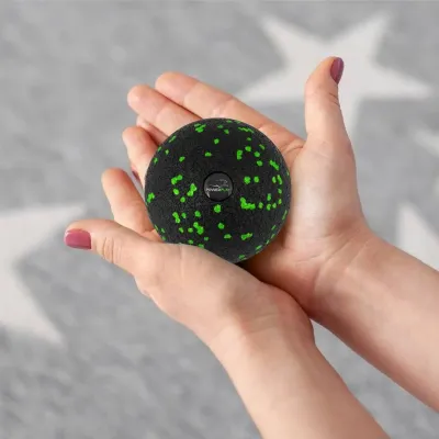 Массажный мяч PowerPlay PP-4351 Epp Massage Ball 10 см Черно-зеленый